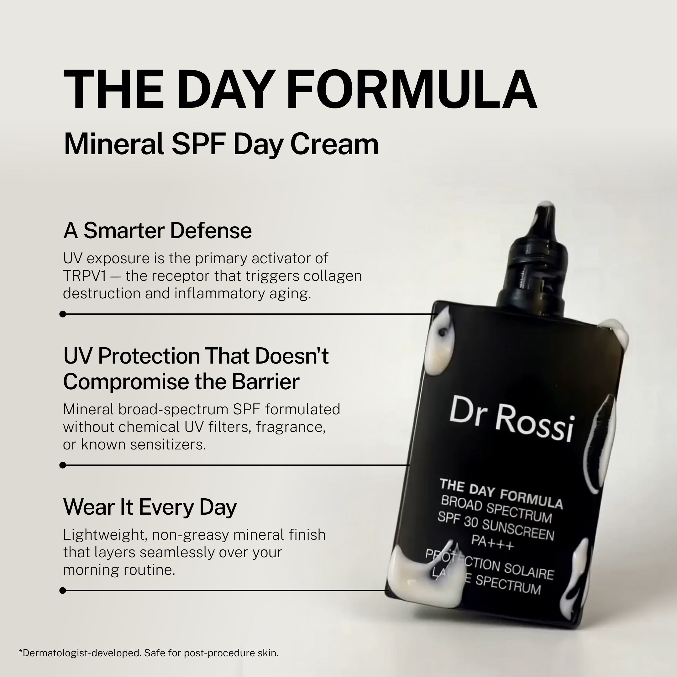 The Day Formula – Mineral SPF 30 for Sensitive Skin – Dr Rossi